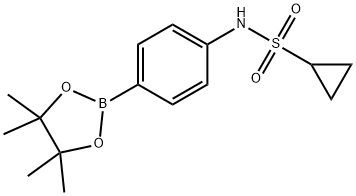 Cyclopropanesulfonamide,N-[4-(4,4,5,5-tetramethyl-1,3,2-dioxaborolan-2-yl)phenyl]- Structure