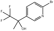 2-(6-Bromo-3-pyridyl)-1,1,1-trifluoro-2-propanol Structure