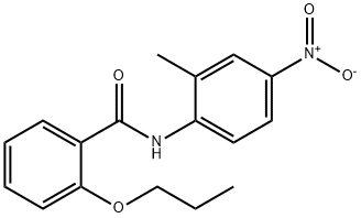 N-(2-methyl-4-nitrophenyl)-2-propoxybenzamide 구조식 이미지