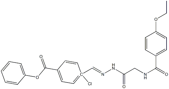 4-[(1Z)-({2-[(4-ethoxyphenyl)formamido]acetamido}imino)methyl]phenyl 4-chlorobenzoate Structure