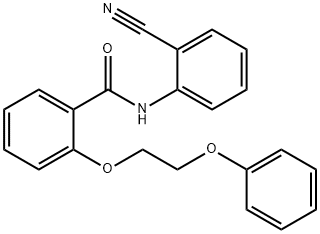 N-(2-cyanophenyl)-2-(2-phenoxyethoxy)benzamide 구조식 이미지