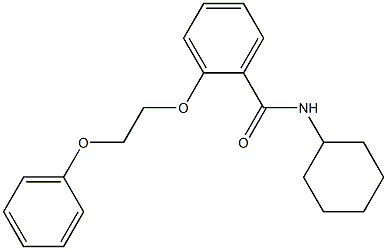 N-cyclohexyl-2-(2-phenoxyethoxy)benzamide Structure