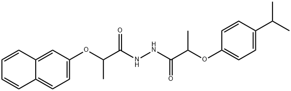 2-(4-isopropylphenoxy)-N'-[2-(2-naphthyloxy)propanoyl]propanohydrazide 구조식 이미지