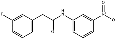 2-(3-fluorophenyl)-N-(3-nitrophenyl)acetamide 구조식 이미지