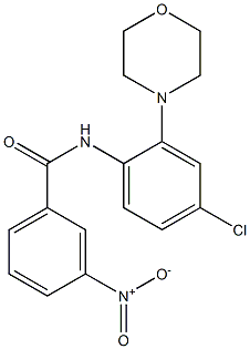 N-[4-chloro-2-(4-morpholinyl)phenyl]-3-nitrobenzamide Structure