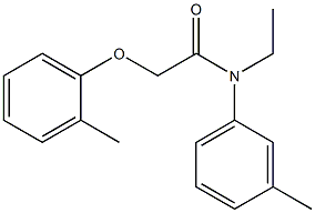 N-ethyl-2-(2-methylphenoxy)-N-(3-methylphenyl)acetamide Structure
