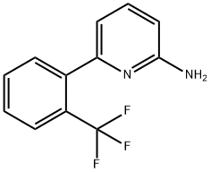 2-AMINO-6-(2-(TRIFLUOROMETHYL)PHENYL)PYRIDINE Structure