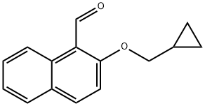 2-Cyclopropylmethoxynaphthalene-1-carbaldehyde 구조식 이미지