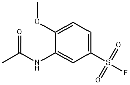 Benzenesulfonyl fluoride, 3-(acetylamino)-4-methoxy- 구조식 이미지