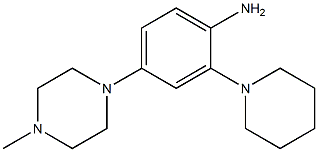 4-(4-methylpiperazin-1-yl)-2-(piperidin-1-yl)aniline Structure