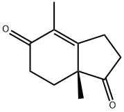 (R)-4,7a-dimethyl-2,3,7,7a-tetrahydro-1H-indene-1,5(6H)-dione Structure