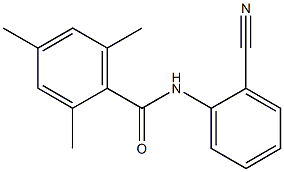 N-(2-cyanophenyl)-2,4,6-trimethylbenzamide 구조식 이미지