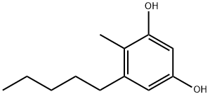4-methyl-5-pentylbenzene-1,3-diol 구조식 이미지
