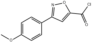 5-Isoxazolecarbonyl chloride, 3-(4-methoxyphenyl)- Structure