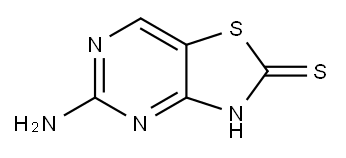 5-aminothiazolo[4,5-d]pyrimidine-2(3H)-thione Structure