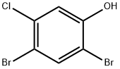 2,4-dibromo-5-chlorophenol 구조식 이미지