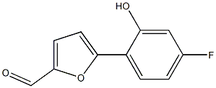 5-(4-Fluoro-2-hydroxyphenyl)furan-2-carbaldehyde Structure