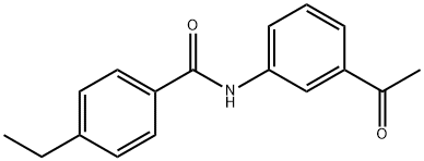 N-(3-acetylphenyl)-4-ethylbenzamide 구조식 이미지