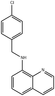 N-[(4-chlorophenyl)methyl]quinolin-8-amine 구조식 이미지