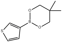 5,5-dimethyl-2-(thien-3-yl)-1,3,2-dioxaborinane Structure