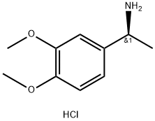 (S)-1-(3,4-dimethoxyphenyl)ethan-1-amine hydrochloride Structure