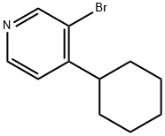 3-Bromo-4-(cyclohexyl)pyridine 구조식 이미지