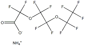 Ammonium difluoro[1,1,2,2-tetrafluoro-2-(pentafluoroethoxy)ethoxy]acetate Structure