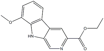 Ethyl 8-methoxy-9H-pyrido[3,4-b]indole-3-carboxylate Structure