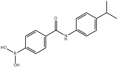 B-[4-[[[4-(1-methylethyl)phenyl]amino]carbonyl]phenyl]Boronic acid Structure