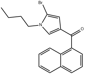 (5-bromo-1-butyl-1H-pyrrol-3-yl)(naphthalen-1-yl)methanone Structure