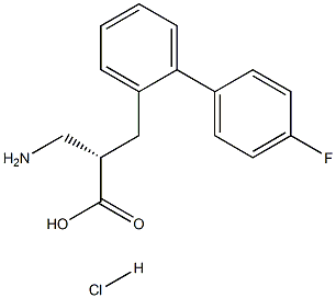 (S)-3-amino-2-((4'-fluoro-[1,1'-biphenyl]-2-yl)methyl)propanoicacid-HCl Structure