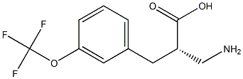 (S)-3-amino-2-(3-(trifluoromethoxy)benzyl)propanoicacid Structure