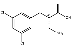 (S)-3-amino-2-(3,5-dichlorobenzyl)propanoicacid Structure