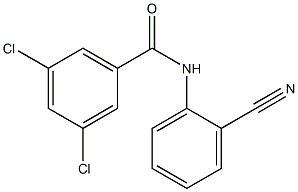 3,5-dichloro-N-(2-cyanophenyl)benzamide Structure
