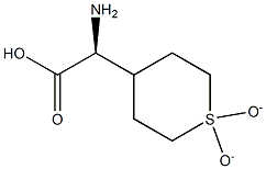 (S)-2-amino-2-(1,1-dioxidotetrahydro-2H-thiopyran-4-yl)acetic acid 구조식 이미지