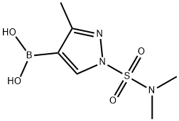 (1-(N,N-dimethylsulfamoyl)-3-methyl-1H-pyrazol-4-yl)boronic acid Structure