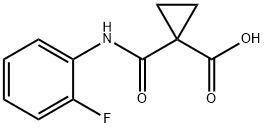 Cyclopropanecarboxylic acid, 1-[[(2-fluorophenyl)amino]carbonyl]- 구조식 이미지