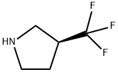 (3S)-3-(trifluoromethyl)pyrrolidine 구조식 이미지