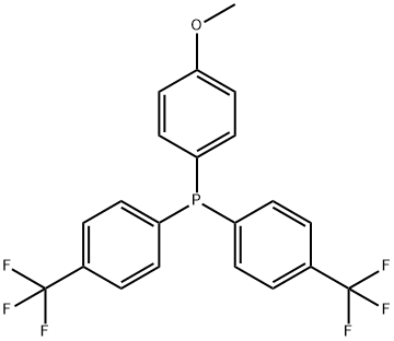 Phosphine, (4-methoxyphenyl)bis[4-(trifluoromethyl)phenyl]- Structure