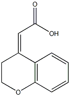 2-(2,3-dihydrochromen-4-ylidene)acetic acid 구조식 이미지