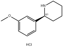 (S)-2-(3-methoxyphenyl)piperidine hydrochloride 구조식 이미지