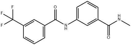 Benzamide, N-[3-[(methylamino)carbonyl]phenyl]-3-(trifluoromethyl)- Structure