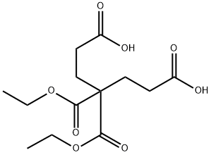 4,4-bis(ethoxycarbonyl)heptanedioic acid Structure