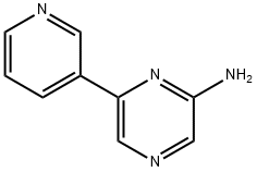 2-Amino-6-(3-pyridyl)pyrazine Structure