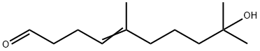 9-hydroxy-5,9-dimethyldec-4-enal Structure