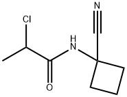 2-chloro-N-(1-cyanocyclobutyl)propanamide Structure