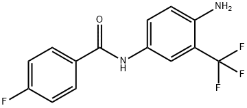 N-[4-amino-3-(trifluoromethyl)phenyl]-4-fluorobenzamide 구조식 이미지