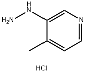 3-Hydrazinyl-4-methylpyridine hydrochloride Structure