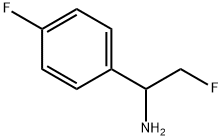 2-FLUORO-1-(4-FLUOROPHENYL)ETHANAMINE 구조식 이미지