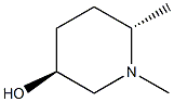 (3S,6S)-1,6-dimethylpiperidin-3-ol Structure